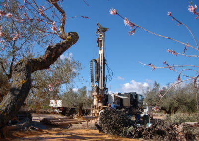 Perforación de pozo para finca de olivos